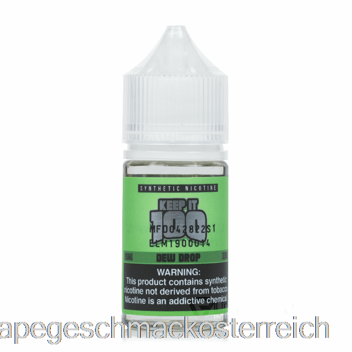 Tautropfen - 100 Salze Behalten - 30 Ml 30 Mg Vape-Geschmack